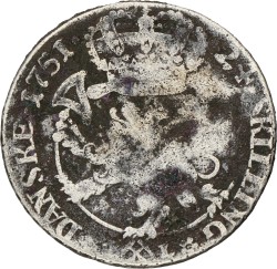 Norway. Frederick V. 24 Skilling. 1751. F.