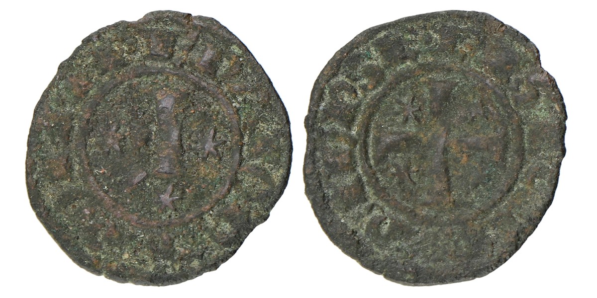 Italian States. Sicily. Frederick II Barbarossa. Denier. 1249. F.