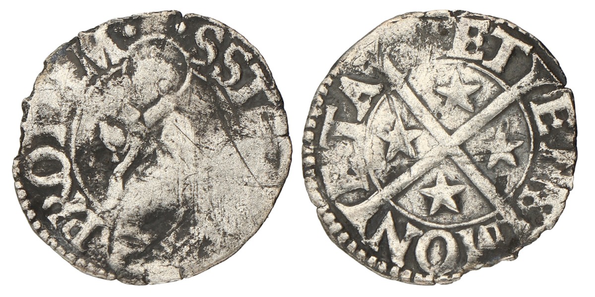 France. Feudal. Metz. 1/2 Bugne. ND (1394-1500 AD). F.