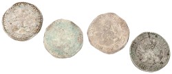 Lot (4) Leeuwendaalders. Holland, Overijssel, West Friesland & Zwolle. 1589, 1649, 1674 & 1677. Gemiddeld Zeer Fraai.