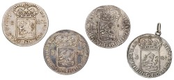 Lot (4) 3 Gulden - Generaliteits. Utrecht & West Friesland. 1791, 1793 & 1795. Gemiddeld Zeer Fraai.