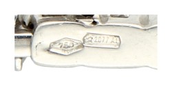 18K Witgouden tennis armband bezet met ca. 2.9 ct. diamant.