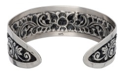 Djokja zilveren cuff armband