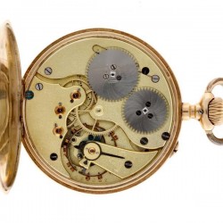 Zakhorloge IWC goud - Herenzakhorloge - Handopwindbaar - Ca. 1900.