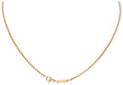 Chopard 18K geelgouden 'Happy Diamonds Teddy bear' hanger aan collier