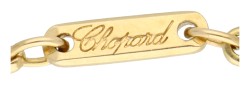 Chopard 18K geelgouden 'Happy Diamonds Teddy bear' hanger aan collier