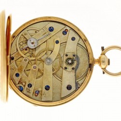 Zakhorloge goud, cylindergang - Dameszakhorloge - Handopwindbaar - Ca. 1858.