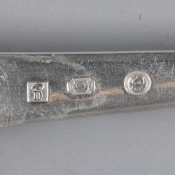 Natfruitlepel, Bergen (België) ca. 1825, zilver.