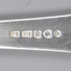 Dinervorken ''Haags Lofje'' (6), M.J. Gerritsen, Zeist 1978-1980, zilver.