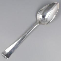 Dessertlepels ''Haags Lofje'' (6), M.J. Gerritsen, Zeist 1978-1980, zilver.