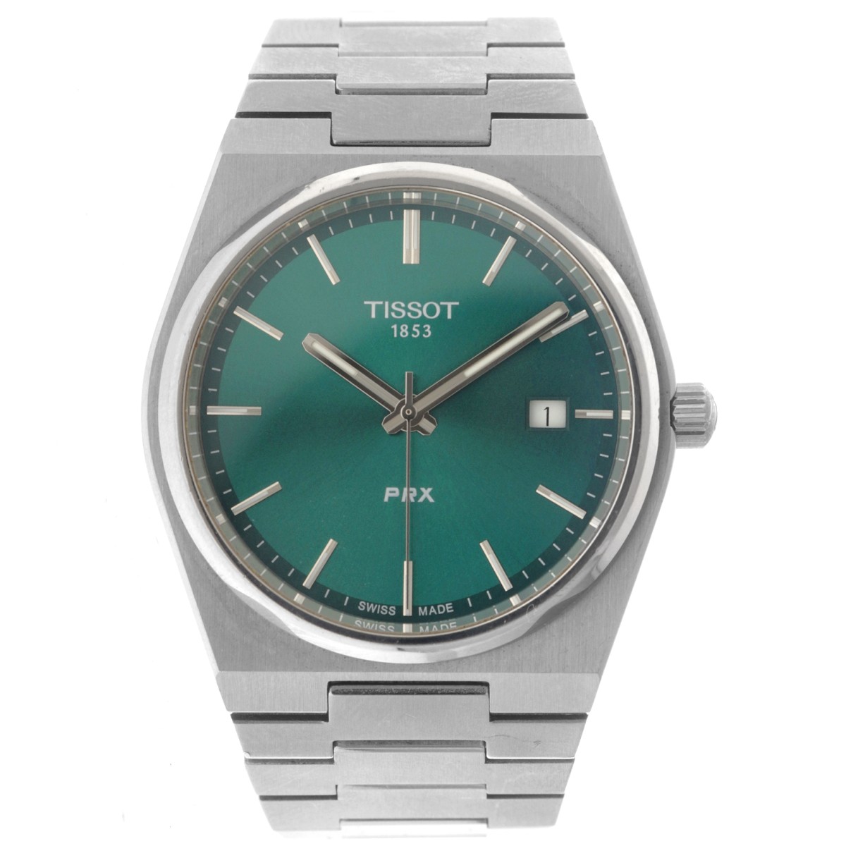 No Reserve - Tissot PRX 'Jade Green' T137410A - Heren horloge 