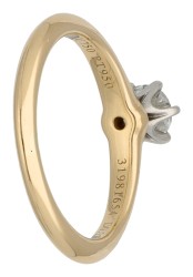 Tiffany & Co 18K geelgouden solitaire ring