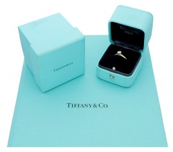 Tiffany & Co 18K geelgouden solitaire ring