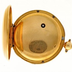 Zakhorloge goud, snek ankergang ''Hamlet, Londen'' - Dameszakhorloge - Handopwindbaar - Ca. 1875.