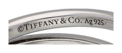 Tiffany & Co Sterling zilveren ring met twee cultivé parels