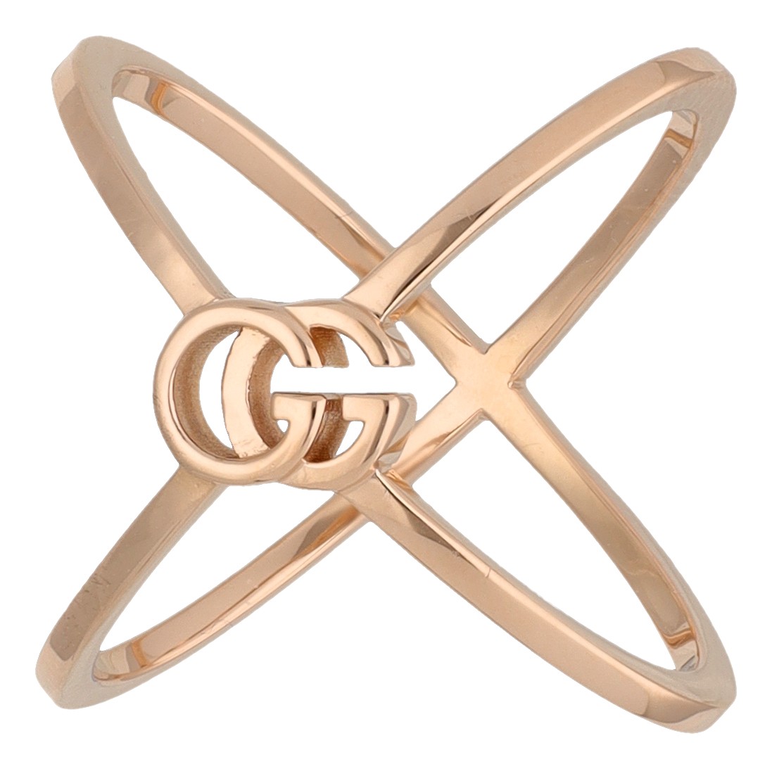 Gucci 18K roségouden 'Running Cross' ring