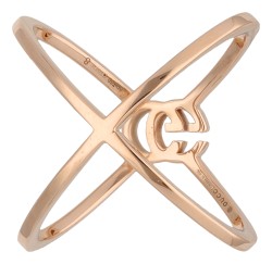 Gucci 18K roségouden 'Running Cross' ring