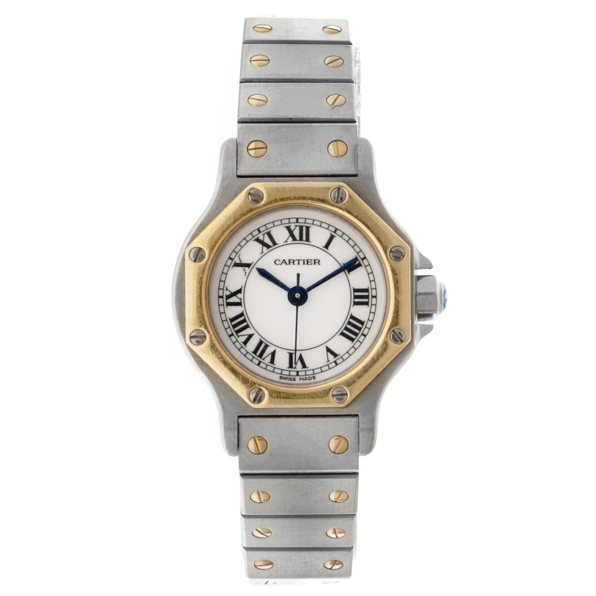 No Reserve - Cartier Santos Octagon 0907 - Dames horloge 