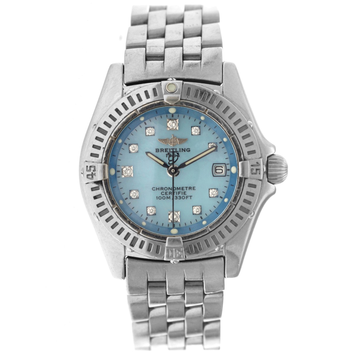 No Reserve - Breitling Callistino Lady 'Mother of Pearl' A72345 - Dames horloge 