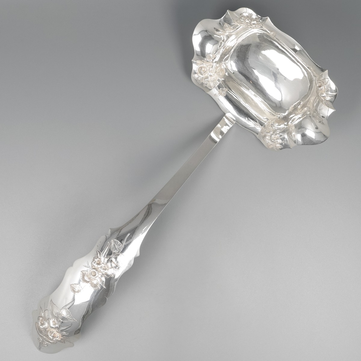 Soeplepel, Jacob Lang & Christiaan Koops, Rotterdam 1862, zilver.