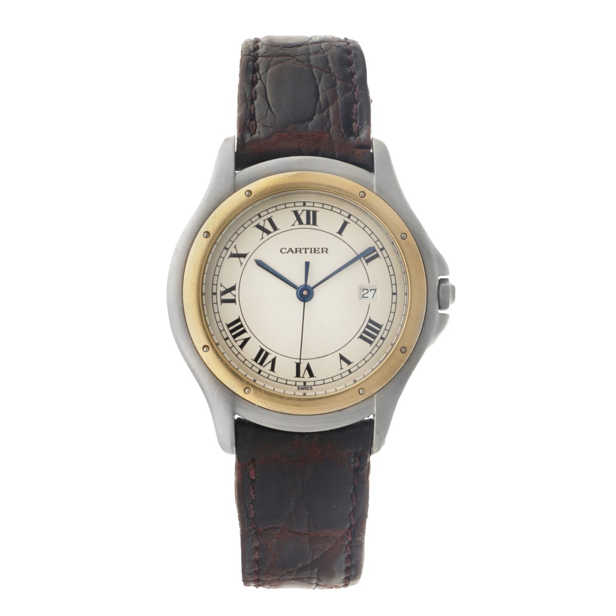 No Reserve - Cartier Cougar 118000 - Heren horloge.