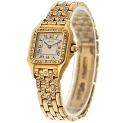 Cartier Panthère 18K. 'Factory Diamonds' 1280 2 / WF3070FR - Dames horloge - ca. 1990.