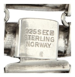 Einar Modahl Sterling zilveren geëmailleerde schakelarmband