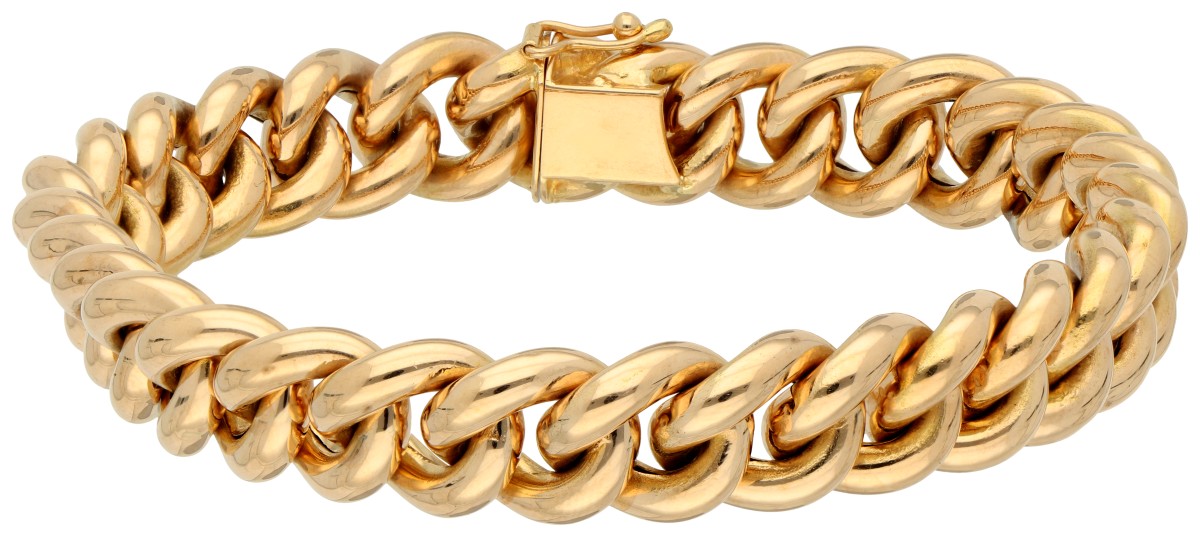 14K Roségouden gourmet armband