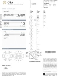 1.01 ct. GIA gecertificeerde natuurlijke diamant.