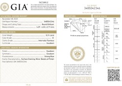 0.31 ct. GIA gecertificeerde natuurlijke diamant.