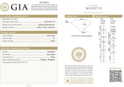 0.70 ct. GIA gecertificeerde natuurlijke diamant.