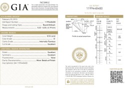 0.53 ct. GIA-certified natural diamond.
