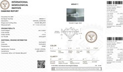 0.51 ct. IGI gecertificeerde natuurlijke diamant.