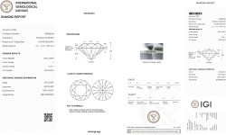 0.90 ct. IGI gecertificeerde natuurlijke diamant.