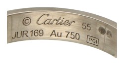 Cartier 'Love' 18K witgouden ring. 