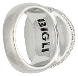  Bigli 18K witgouden design ring bezet met ca. 2.31 ct. diamant.