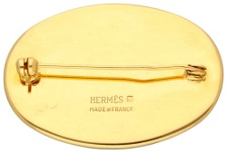 Hermès bijoux emaille broche.