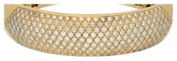 18K geelgouden bangle armband bezet met ca. 3.73 ct. diamant