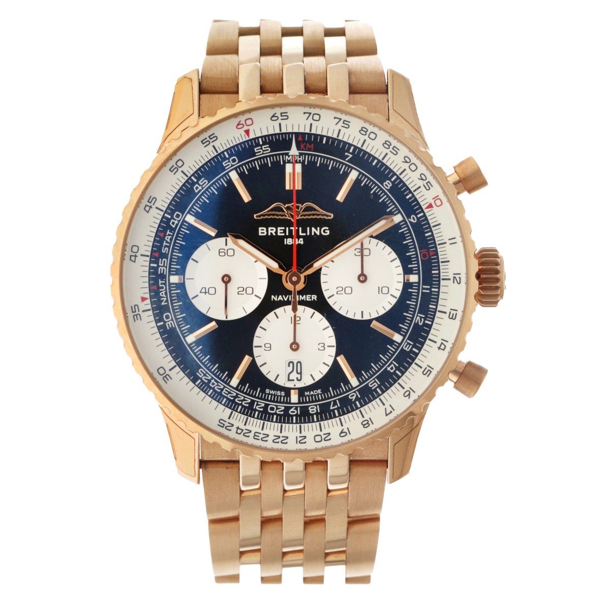 Breitling Navitimer B01 18K. RB0138 - Heren horloge - 2022.