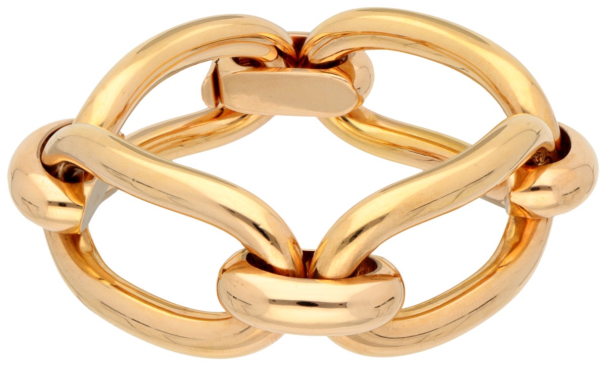 18K geelgouden schakelarmband