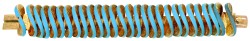 18K geelgouden schakelarmband bezet met emaille
