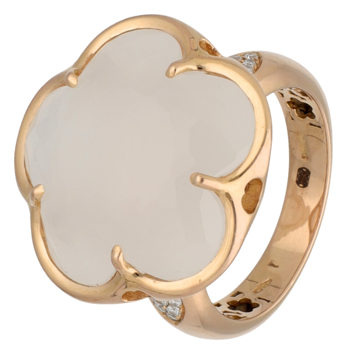 Pasquale Bruni 18K roségouden 'petit Joli' ring bezet met agaat