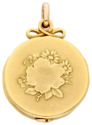 18K geelgouden art Nouveau medaillon