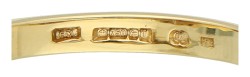 Franklin Mint 18K geelgouden ring bezet met gecultiveerde parels en ca. 0.15 ct. natuurlijk robijn. 