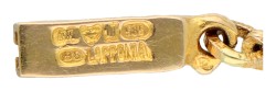 Lapponia 14K geelgouden Björn Weckström 'Rannio' schakelarmband. 