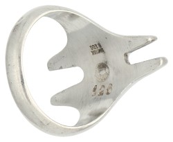 Sterling zilveren no. 126 ring door Deense designer Georg Jensen