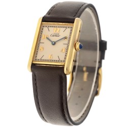 No Reserve - Cartier must de Tank Vermeil 590005 - Midsize horloge - ca. 1990.