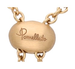 Pomellato 18K geelgouden Y- collier bezet met ca. 1.20 ct. diamant