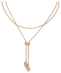 Pomellato 18K geelgouden Y- collier bezet met ca. 1.20 ct. diamant