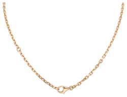 18K roségouden collier met hanger met diamant